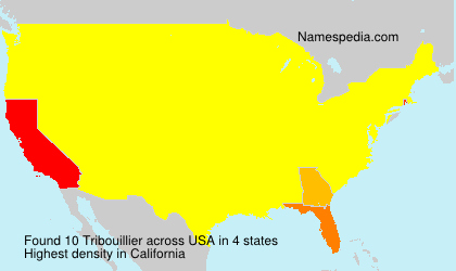 Surname Tribouillier in USA