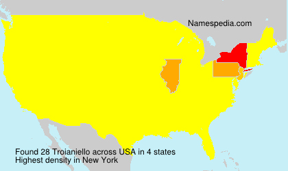 Surname Troianiello in USA