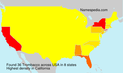 Surname Trombacco in USA