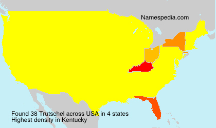 Surname Trutschel in USA