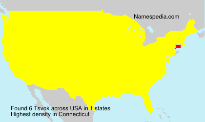 Surname Tsvok in USA