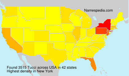 Surname Tucci in USA