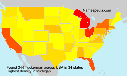 Surname Tuckerman in USA