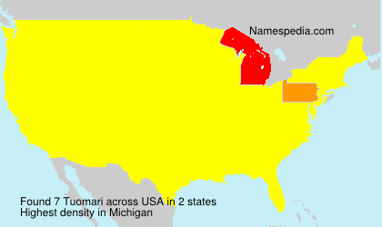 Surname Tuomari in USA