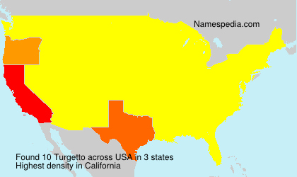 Surname Turgetto in USA