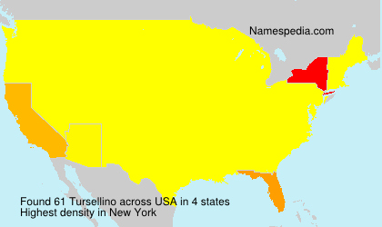 Surname Tursellino in USA