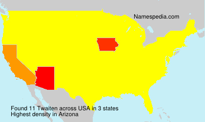 Surname Twaiten in USA