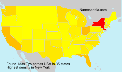 Surname Tyo in USA