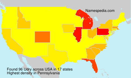 Surname Udry in USA