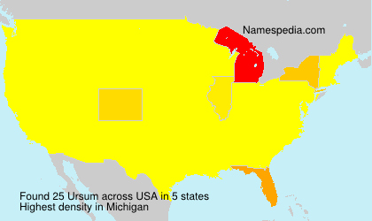 Surname Ursum in USA