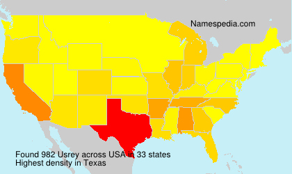 Surname Usrey in USA
