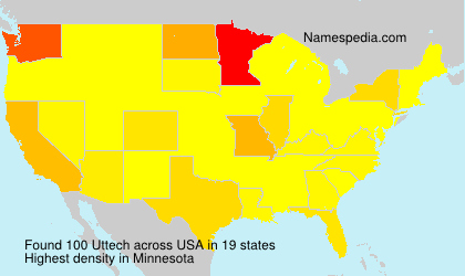 Surname Uttech in USA