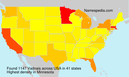 Surname Vadnais in USA