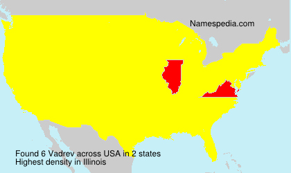 Surname Vadrev in USA