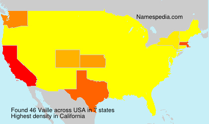 Surname Vaille in USA