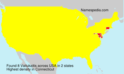 Surname Vaitukaitis in USA