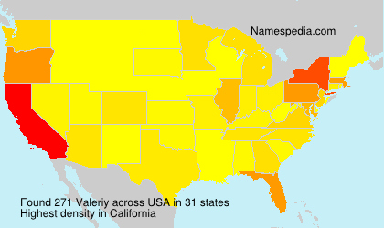 Surname Valeriy in USA