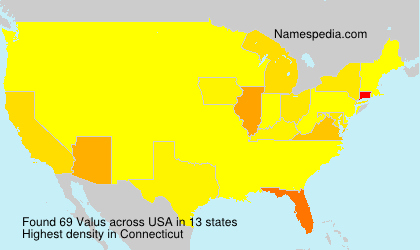Surname Valus in USA