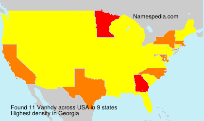 Surname Vanhdy in USA