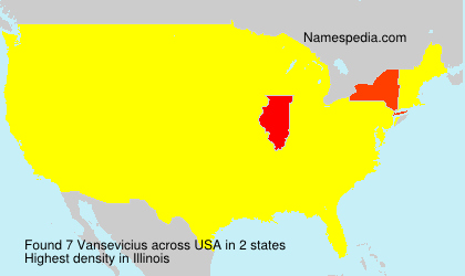 Surname Vansevicius in USA