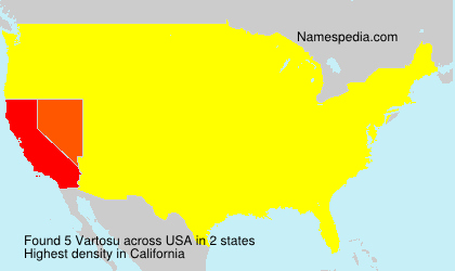 Surname Vartosu in USA