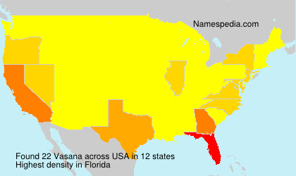 Surname Vasana in USA