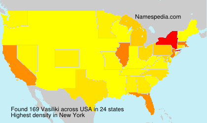 Surname Vasiliki in USA