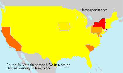 Surname Vatakis in USA