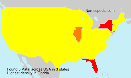 Surname Vatal in USA