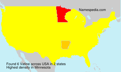 Surname Vatine in USA