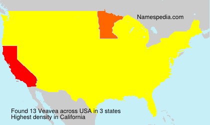 Surname Veavea in USA