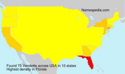 Surname Vendette in USA