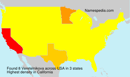 Surname Veretelnikova in USA