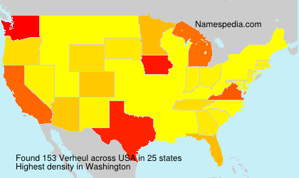 Surname Verheul in USA