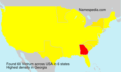 Surname Victrum in USA