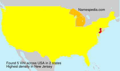 Surname Vihl in USA