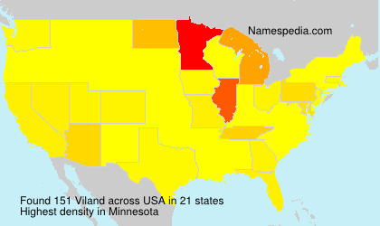 Surname Viland in USA