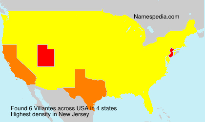 Surname Villantes in USA