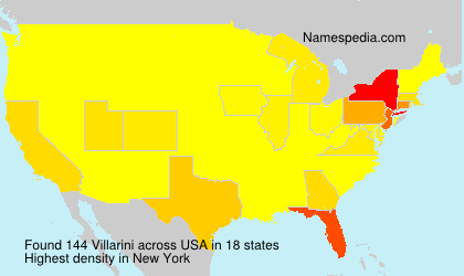 Surname Villarini in USA