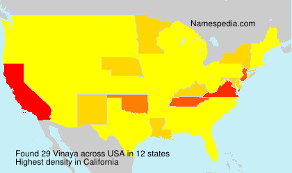 Surname Vinaya in USA