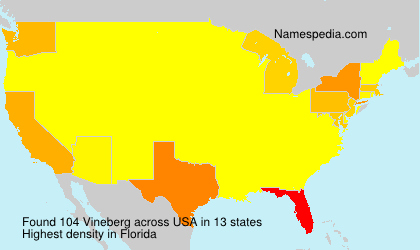 Surname Vineberg in USA
