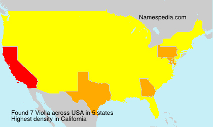 Surname Violla in USA