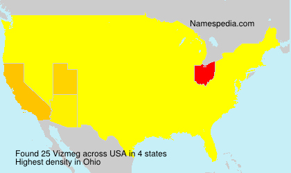 Surname Vizmeg in USA