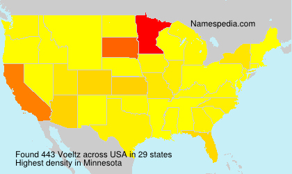 Surname Voeltz in USA