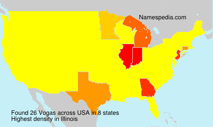 Surname Vogas in USA