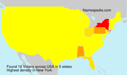 Surname Volans in USA