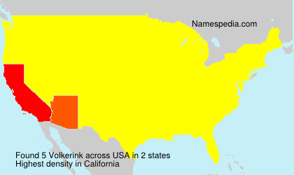 Surname Volkerink in USA