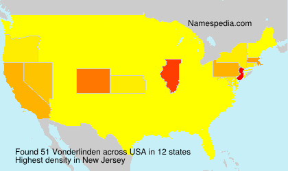 Surname Vonderlinden in USA