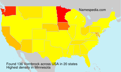 Surname Vornbrock in USA
