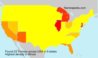 Surname Vorraso in USA